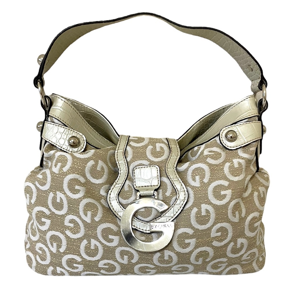 Vintage Guess Canvas Monogram Purse